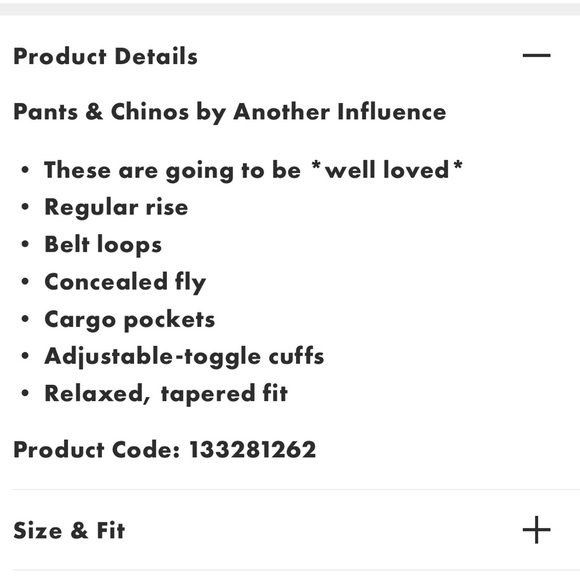 GUC ASOS Men’s cargo pants size 32” Waist 30” inseam. - Picture 5 of 9